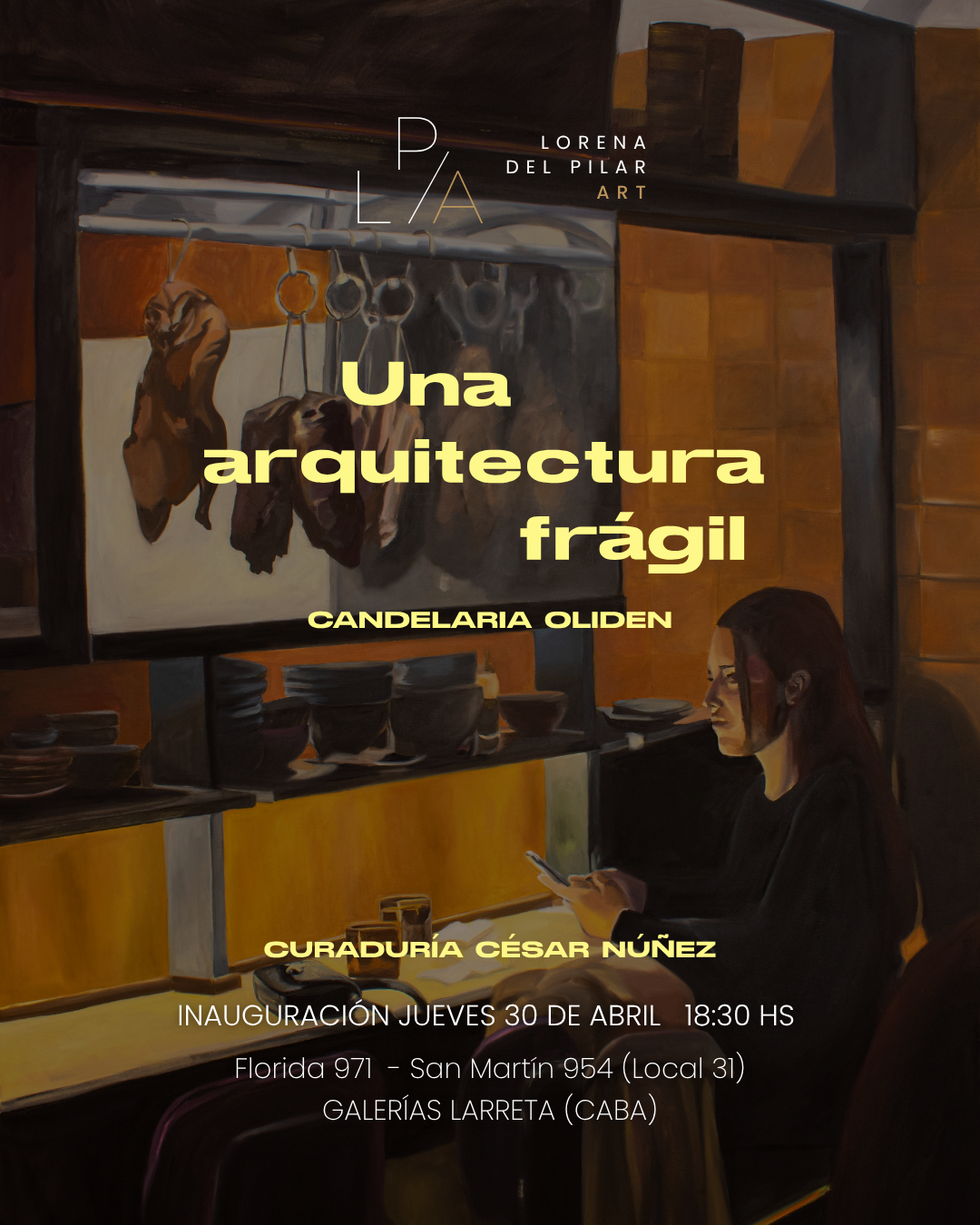 carátula una arquitectura fragil en Lorena del Pilar Art